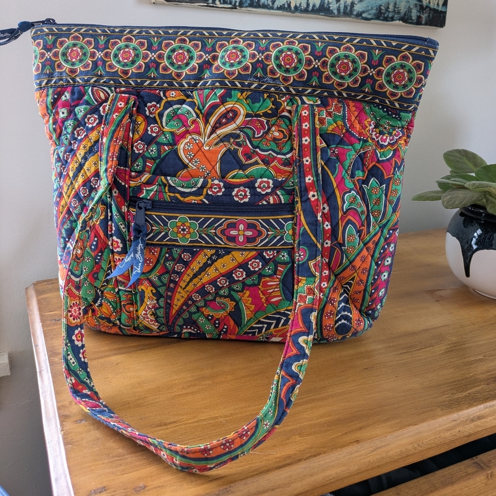 Vera Bradely Venetian Paisley Small Original Vera Tote